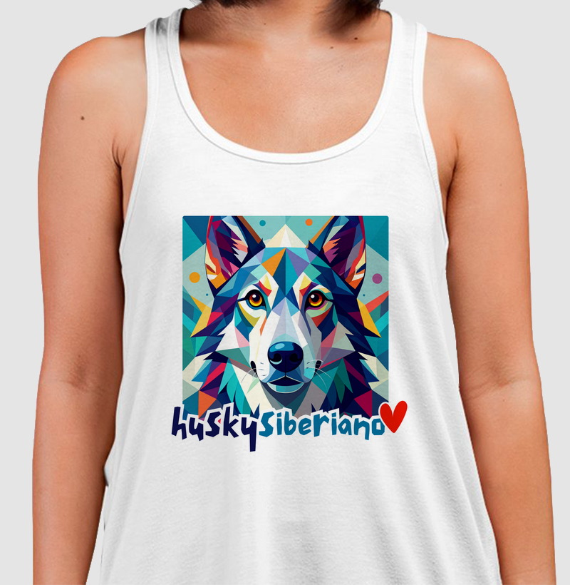 Geometric Husky Siberiano