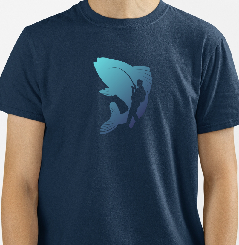 Camiseta Fish Blue - DLC
