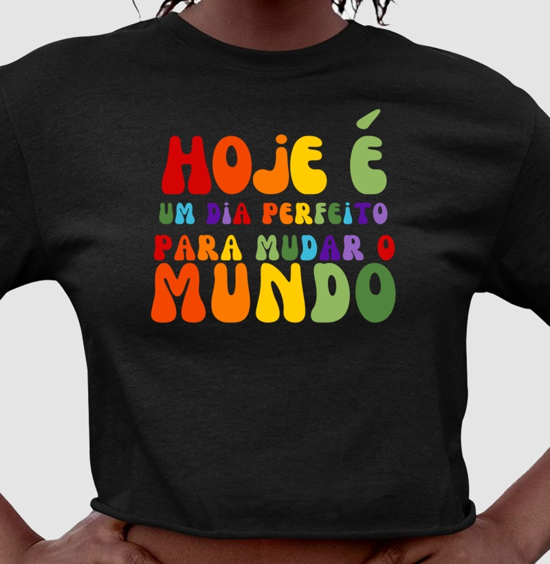 Camiseta Cropped | Dia Perfeito 