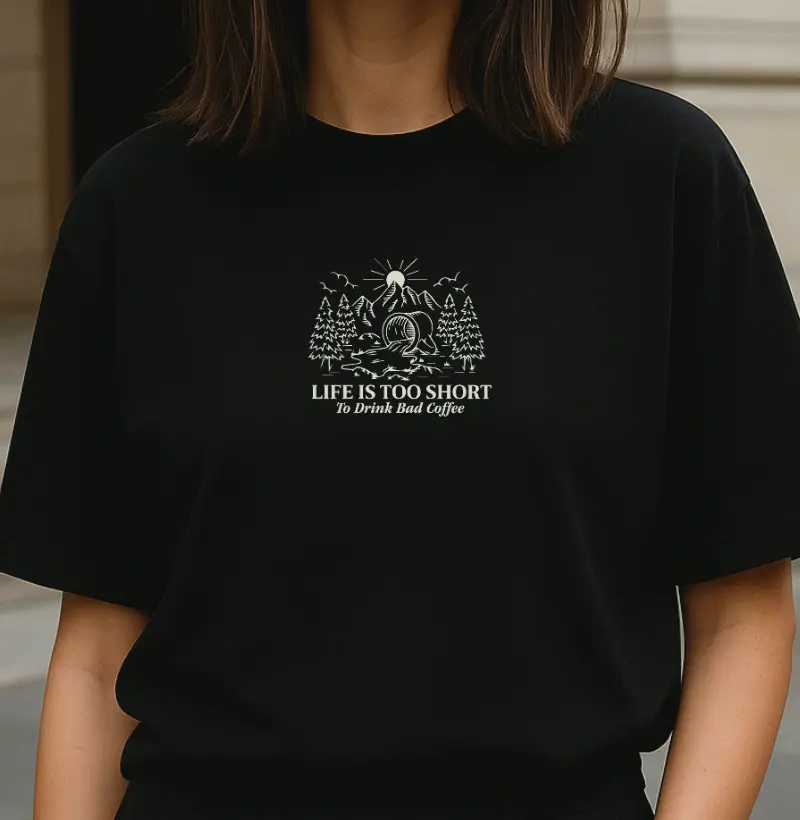 OVERSIZED - Life is too short to drink bad coffee