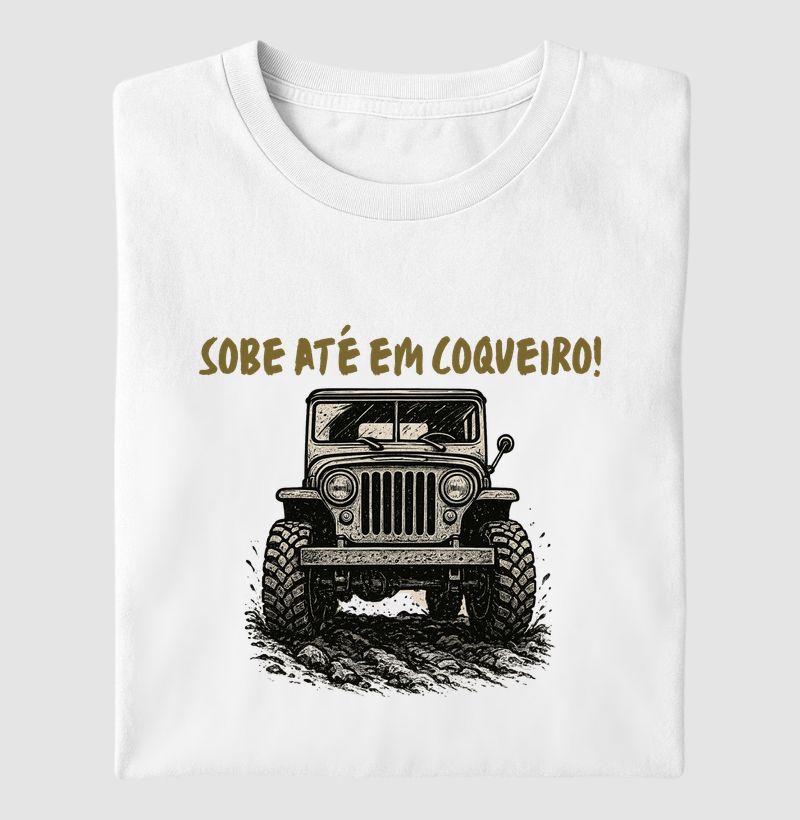 Sobe até em coqueiro