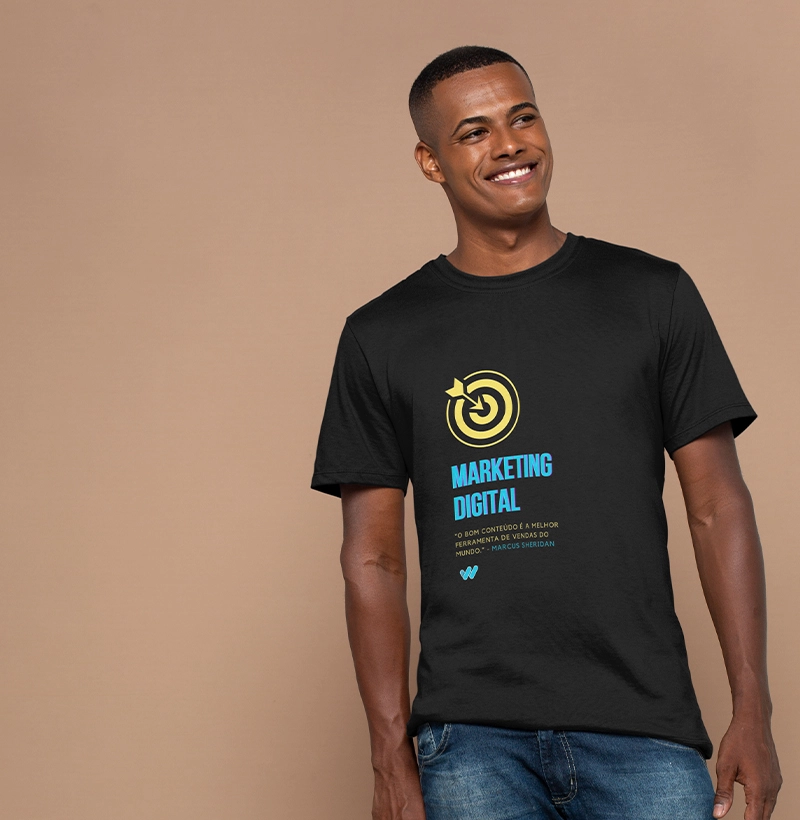 Camiseta Marketing Digital - Citação Marcus Sheridan