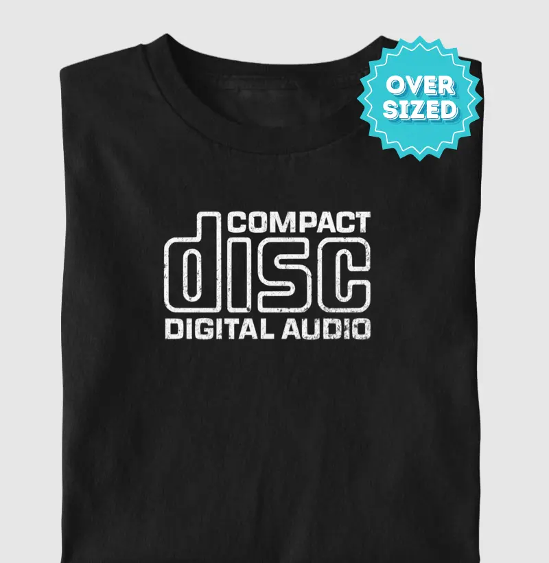 Compact Disc (CD) Distressed | Oversized