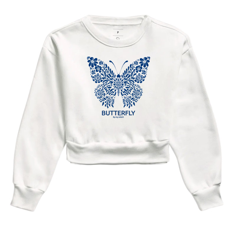 Borboleta Flores Azuis 02