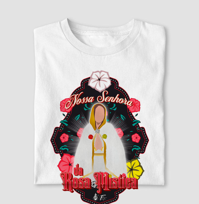 Camiseta NOSSA SENHORA DA ROSA MÍSTICA