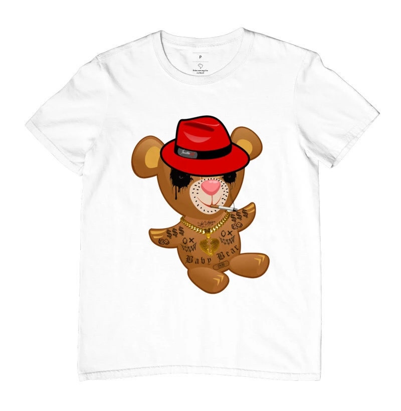 Camiseta Masculina Gangster bear
