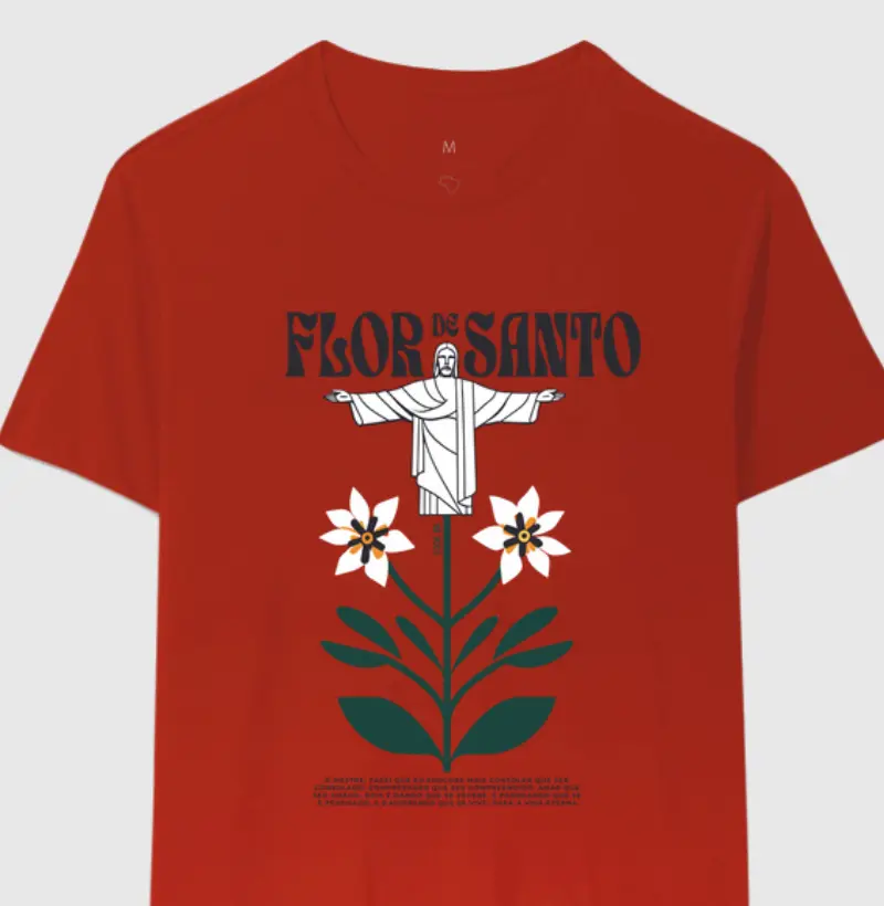 Camiseta Flor de Santo