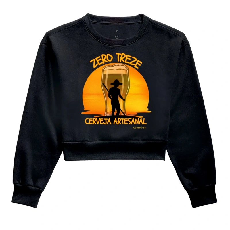 Moletom Cropped Zero Treze Cerveja Artesanal