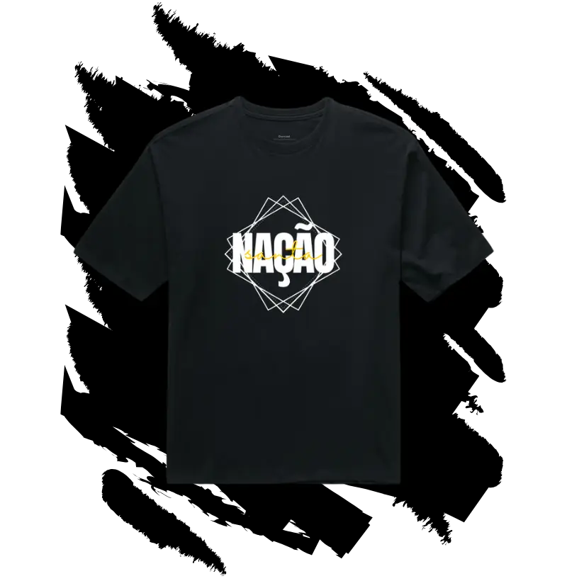 Camiseta Oversized Cristã - Nação Santa