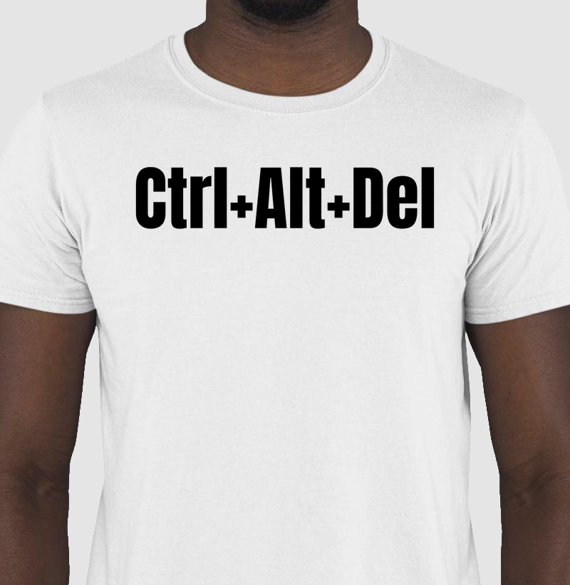 camiseta Ctrl+Alt+Del