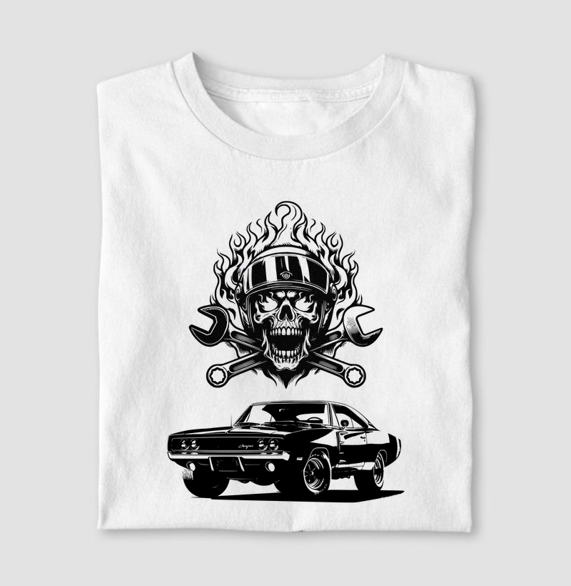 Dodge Charger Skull Flames