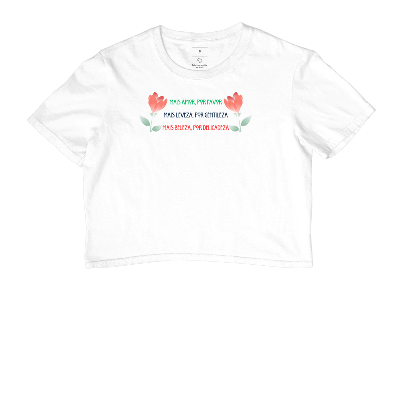 Estampa 2 Rosas Frases - Branco Fem.
