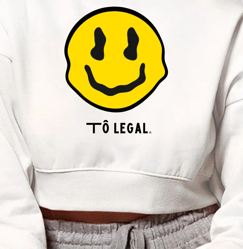 Cropped Moletom Tô legal 