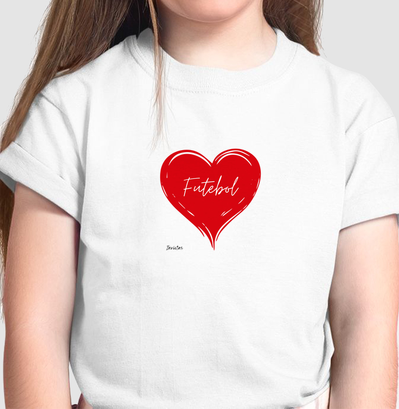 Camiseta Infantil - Futebol no Coração