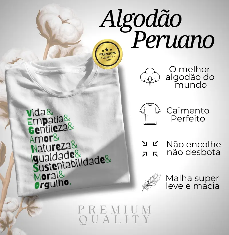 Algodão Peruano - V.e.g.a.n.i.s.m.o