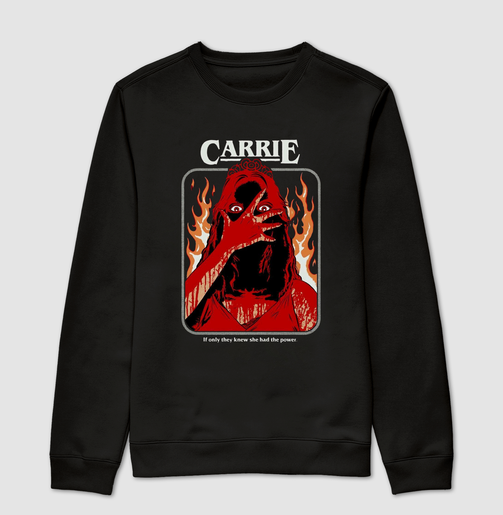 Carrie on fire