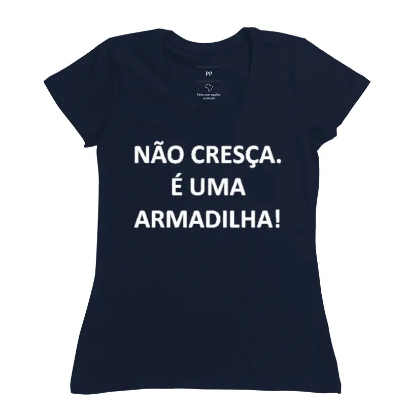 camiseta frases divertidas (inglês) "armadilha"