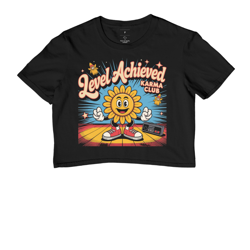 Camiseta "Level Achieved" - Karma Club Retrô