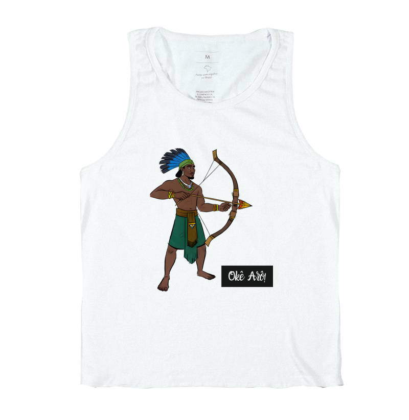 Camiseta Regata - Oxóssi - Desenho 7