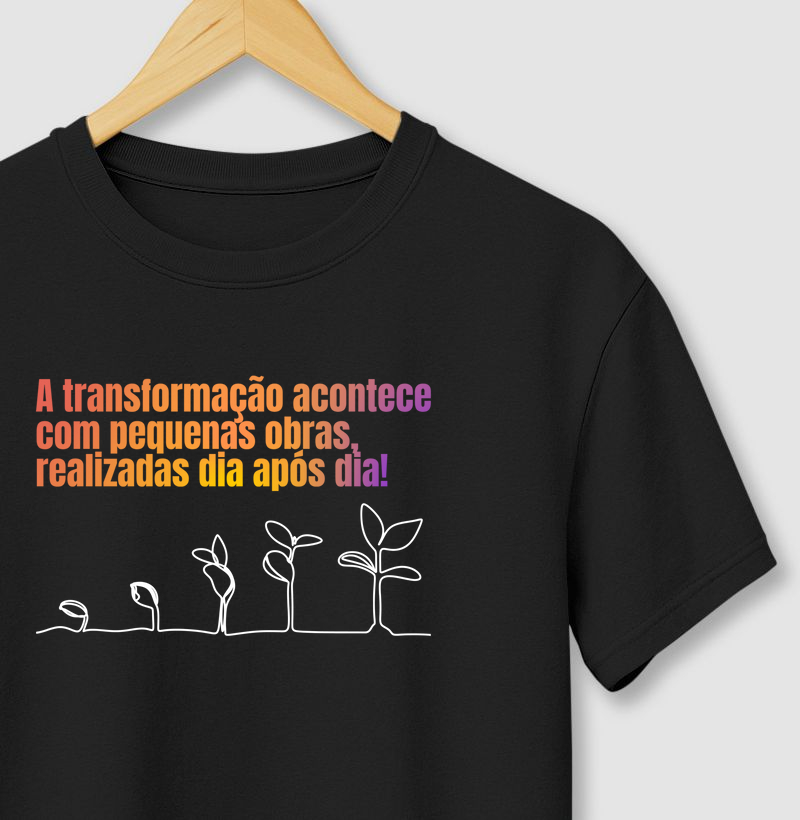 A transformação acontece com pequenas obras, realizadas dia após dia.