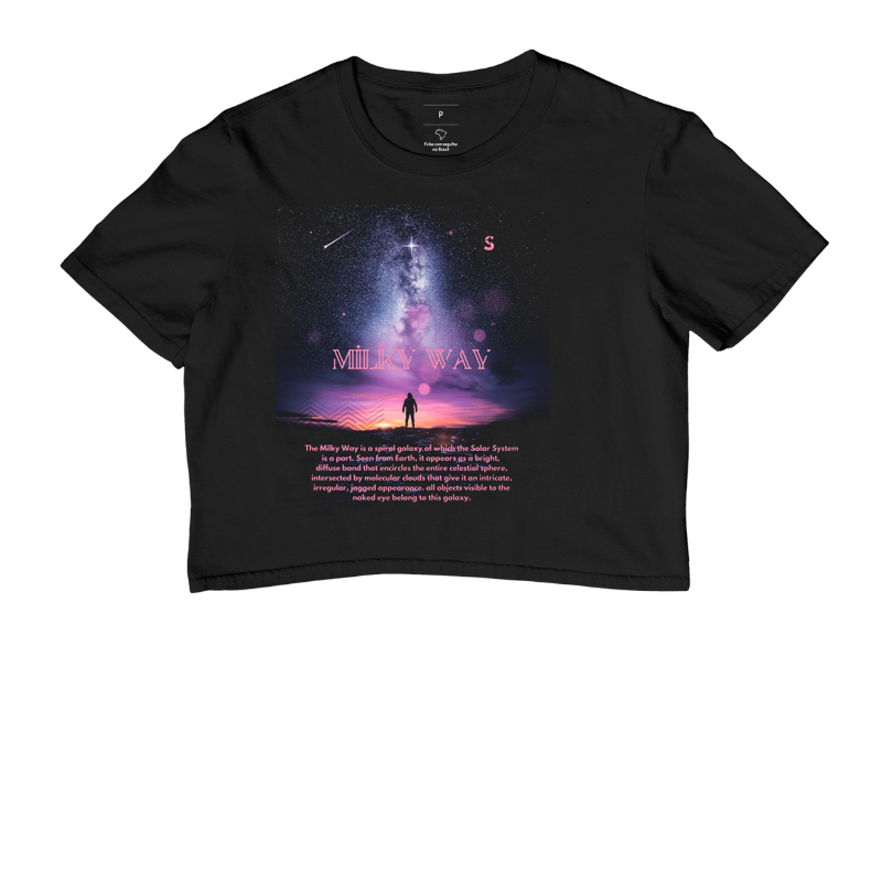 Via Láctea, a nossa galáxia. Camiseta Supernova Estampada 