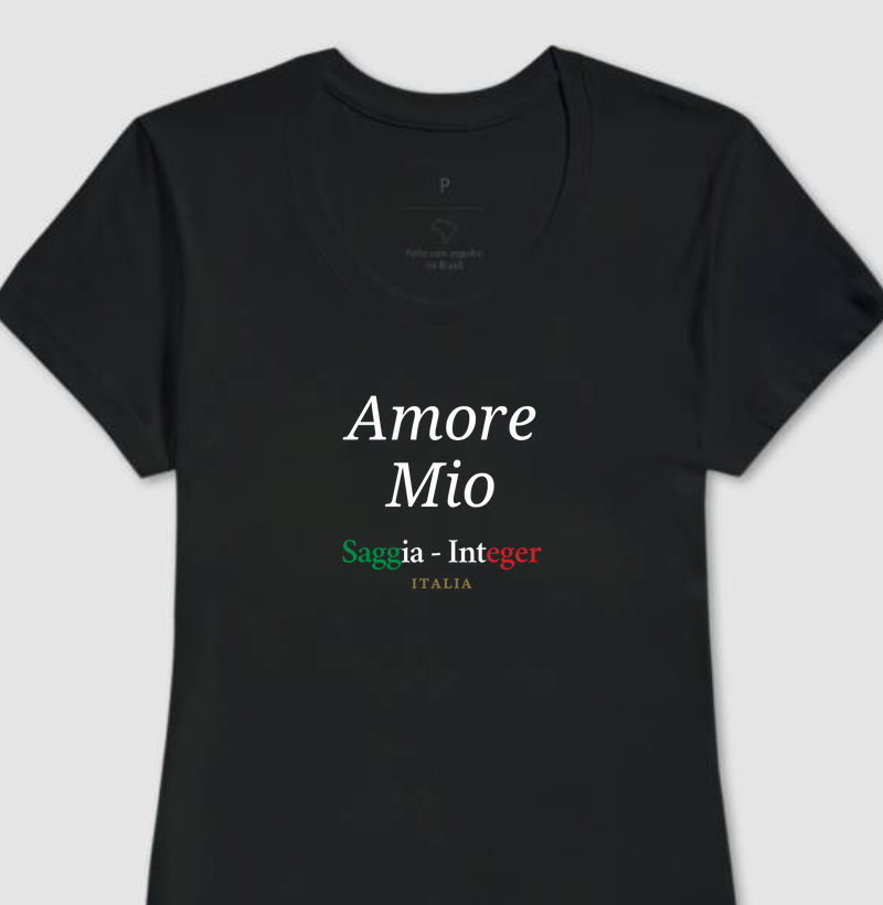 Camiseta Italia Love 0128 - Femme