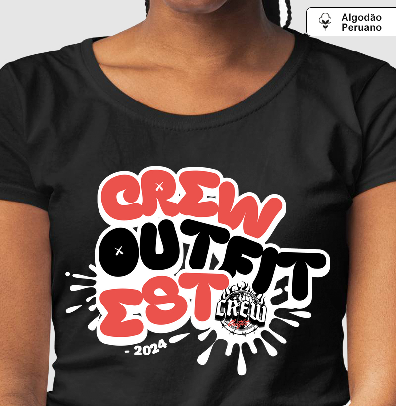 Camiseta Algodão Peruano - Crew Splash