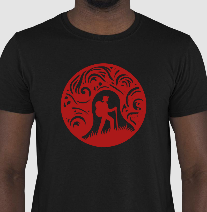 Camiseta Caminhada na Montanha | Conexão e Natureza | Moda Esportiva Exclusiva VV