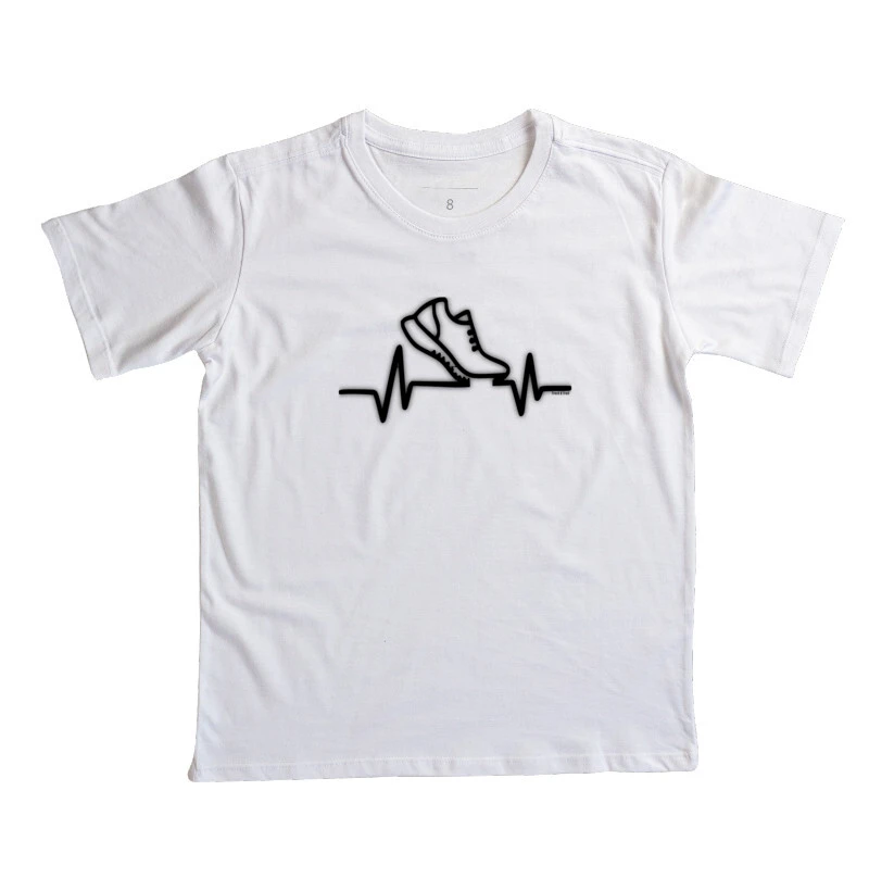 Camiseta Infantil Coração de Corredor