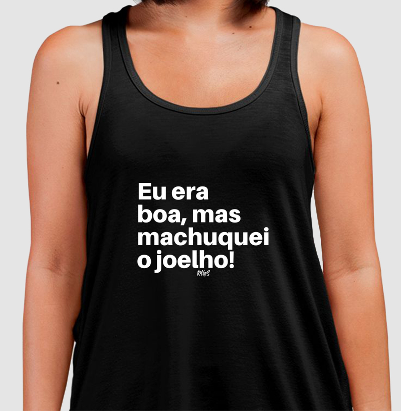 Eu era boa, mas machuquei o joelho