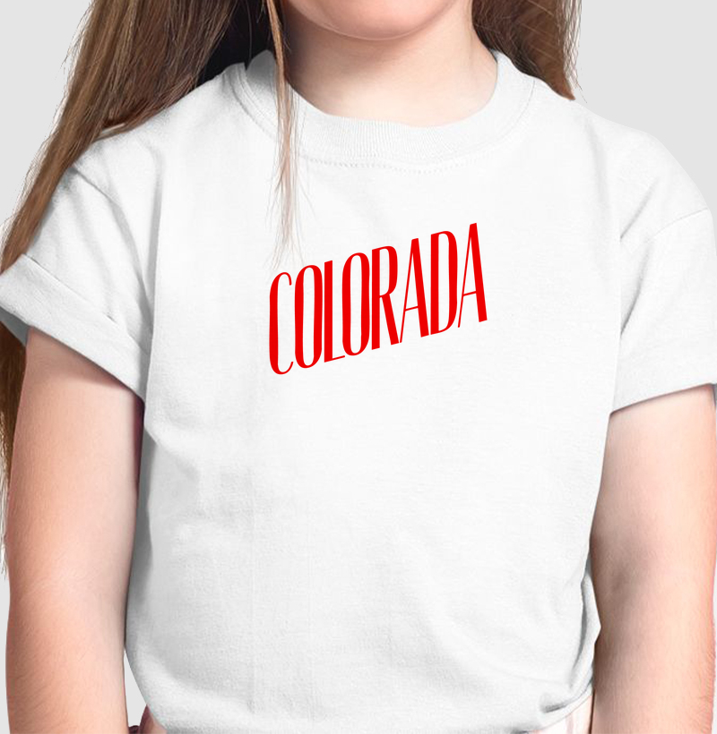 Camiseta Infantil Feminina-  Colorada 2
