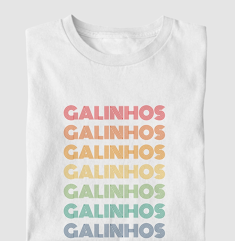 Galinhos Letreiro Retrô