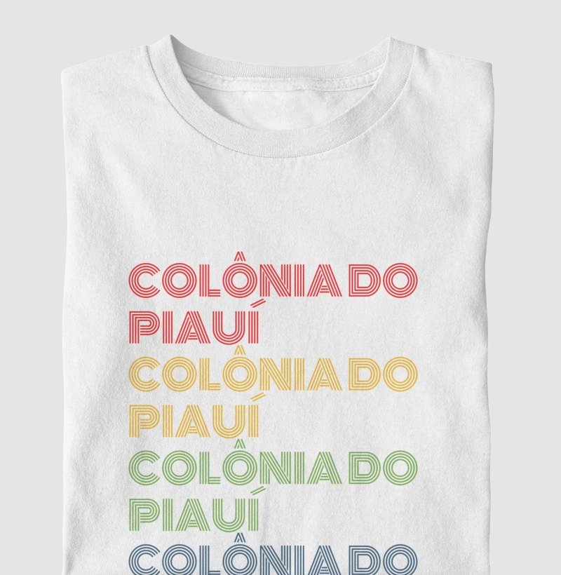 Colônia do Piauí Letreiro Retrô