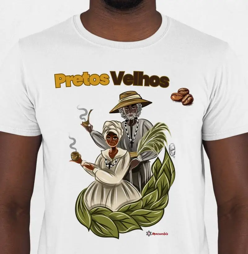Camiseta Pretos Velhos Masculina ou Feminina Escolha a Cor