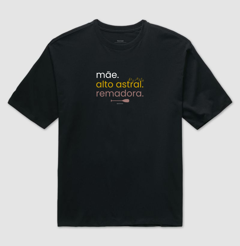 Mãe. Alto astral. remadora.