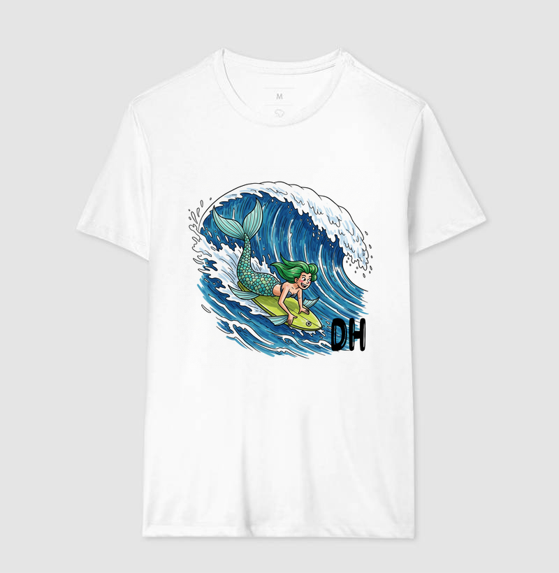 Camiseta basica drop hard sereia surfista