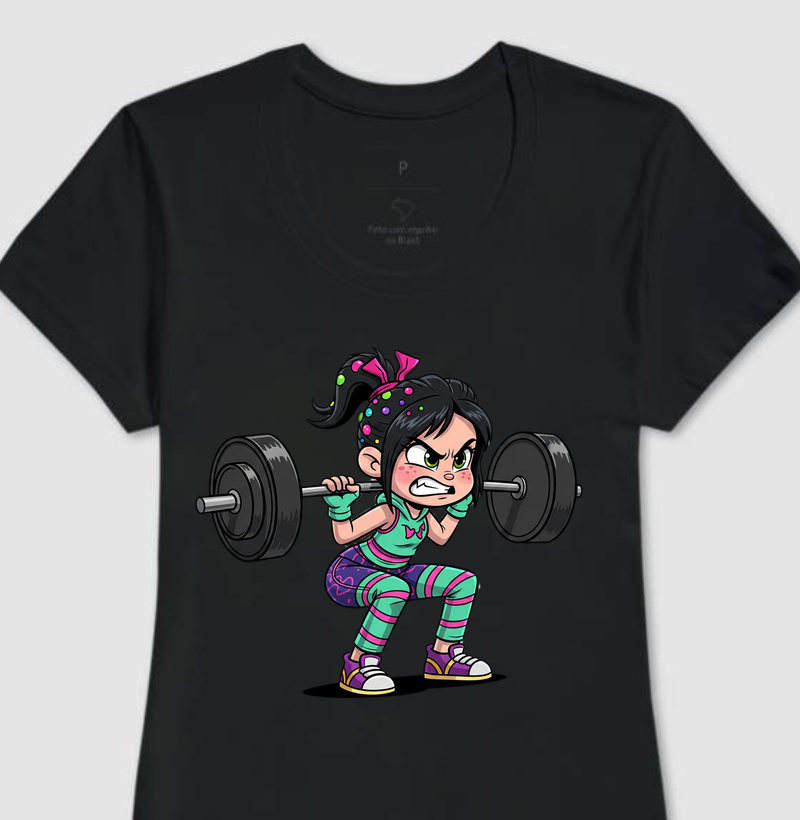 Vanellope Braba no Leg Day – Força com Estilo!