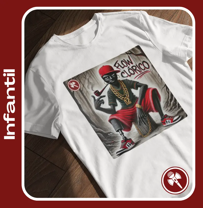Mano Saci - Coleção Flow Clóricos - Camiseta Infantil