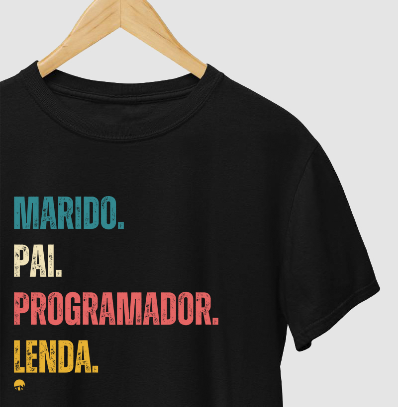 Camiseta Marido, Pai, Programador e Lenda