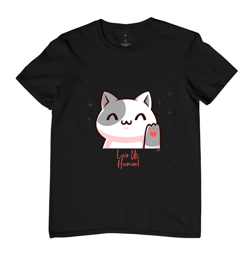 Camiseta Gato Love us Humanos
