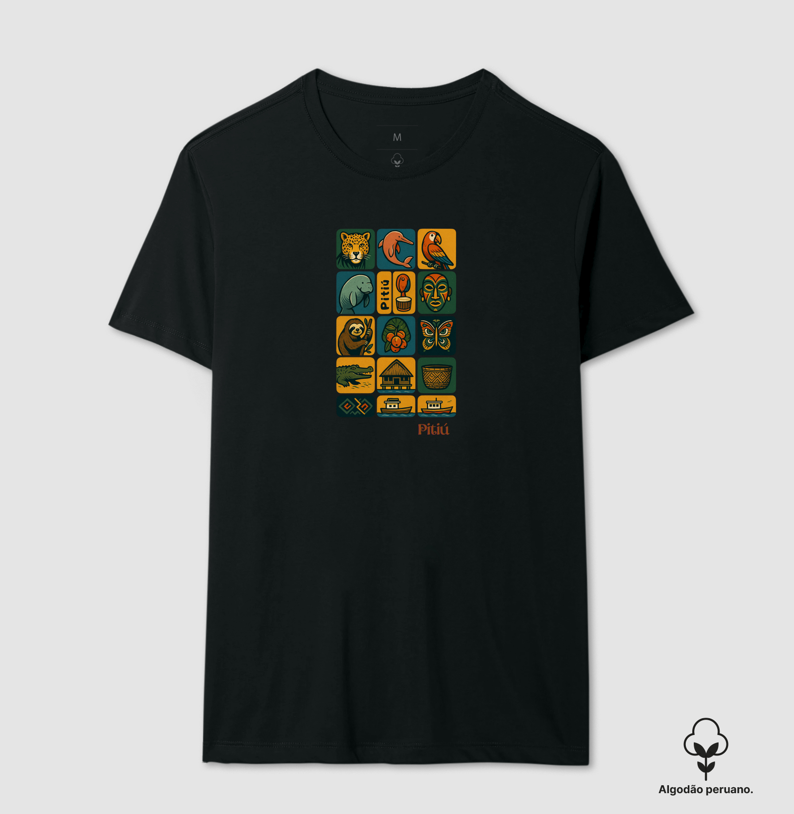 Camiseta Amazônia em Símbolos - Pitiú