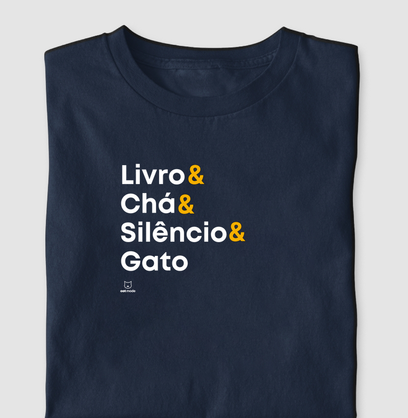 Livro, Chá, Silêncio & Gato