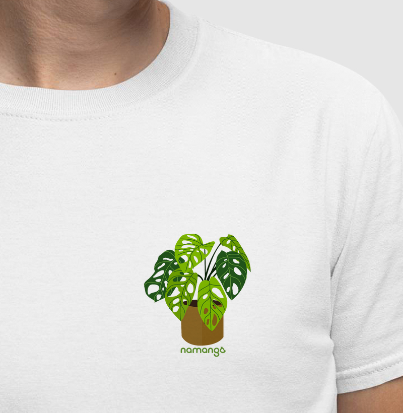 Camiseta Monstera – Estilo Botânico Tropical - Na Manga