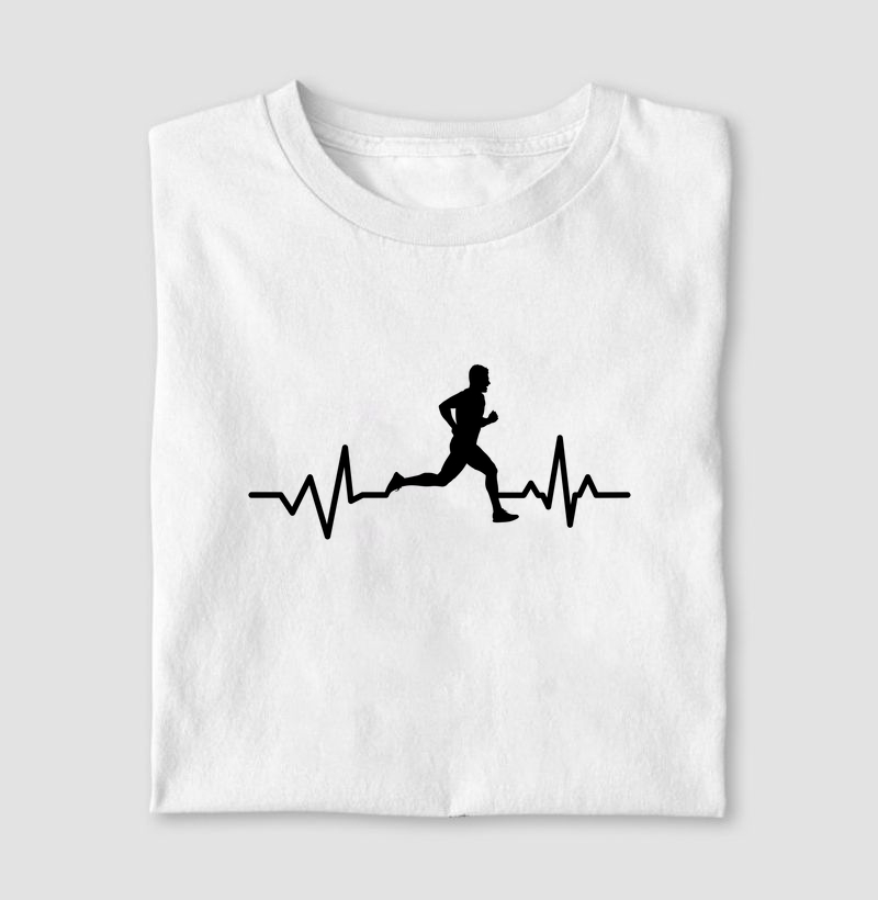 Camiseta Batimentos cardíacos corrida.