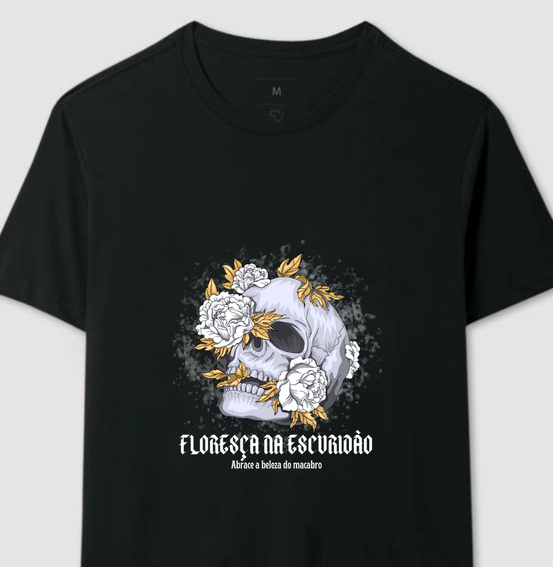 Camiseta Floresça na escuridão