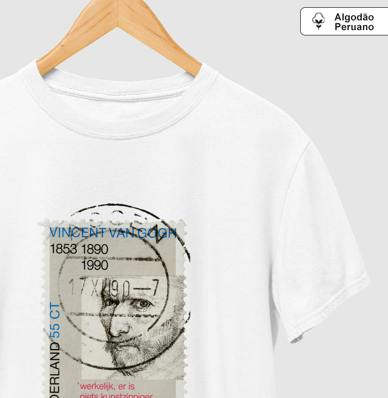 Vincent van Gogh Selo Postal Algodão Peruano