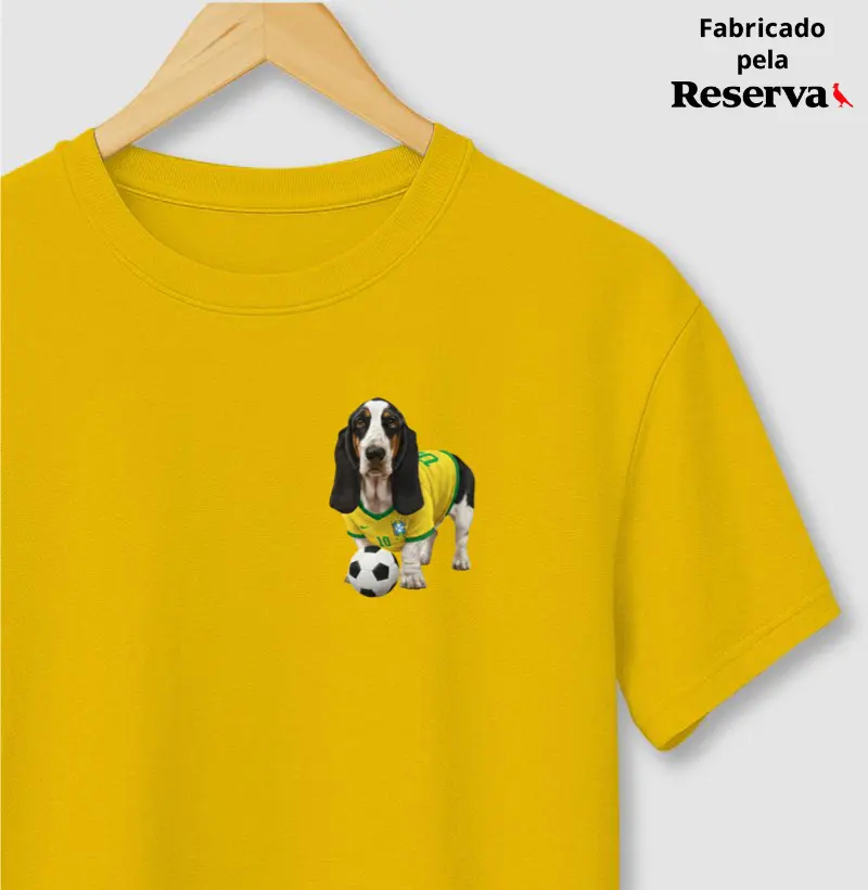 Basset Hound Preto - Copa do Mundo