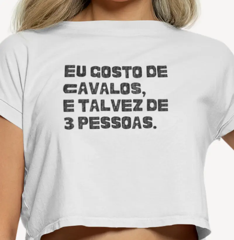 Gosto do meu Cavalo Cropped