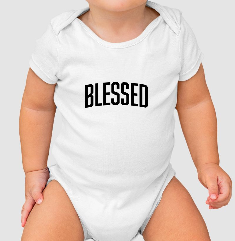 Blessed | Body Infantil Cristão Loucos Por Jesus