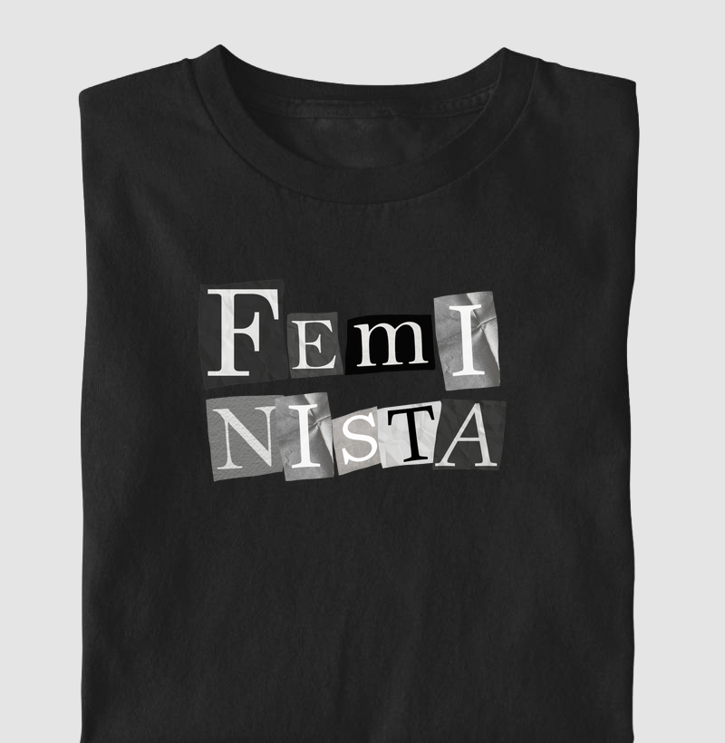 FEMINISMO EM LETRAS RECORTADAS